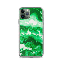 Load image into Gallery viewer, Green Marble iPhone Case