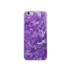 Purple Marble iPhone Case