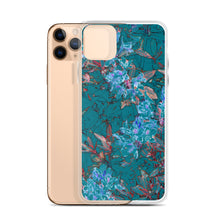 Load image into Gallery viewer, Turquoise Floral iPhone Case