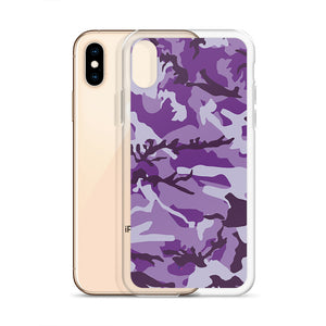 Purple Camouflage iPhone Case