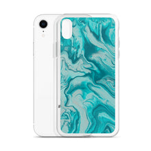 Load image into Gallery viewer, Turquoise Marble iPhone Case