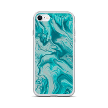 Load image into Gallery viewer, Turquoise Marble iPhone Case