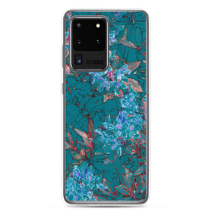 Turquoise Floral Samsung Case