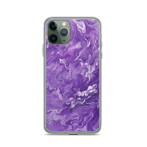 Purple Marble iPhone Case