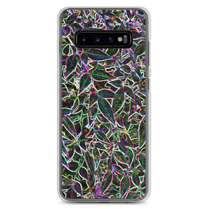 Neon Leaves Samsung Case