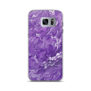 Purple Marble Samsung Case