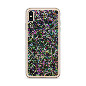 Neon Leaves iPhone Case