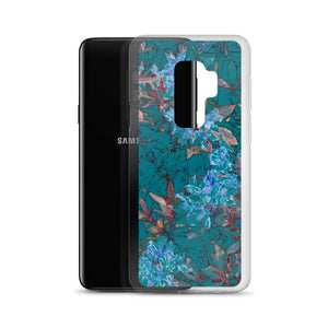 Turquoise Floral Samsung Case