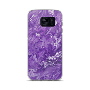Purple Marble Samsung Case