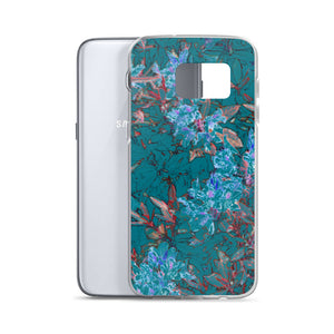 Turquoise Floral Samsung Case