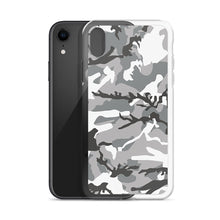 Load image into Gallery viewer, Grey Camouflage iPhone Case