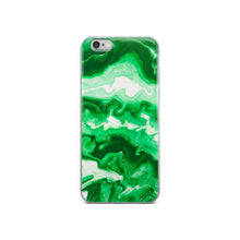 Load image into Gallery viewer, Green Marble iPhone Case
