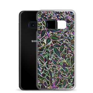 Neon Leaves Samsung Case