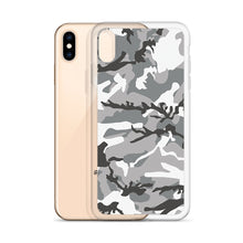 Load image into Gallery viewer, Grey Camouflage iPhone Case