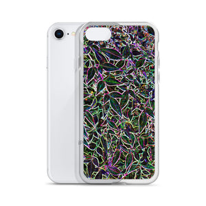 Neon Leaves iPhone Case