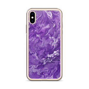 Purple Marble iPhone Case