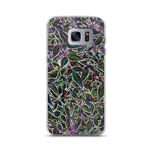 Neon Leaves Samsung Case