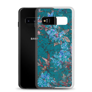 Turquoise Floral Samsung Case