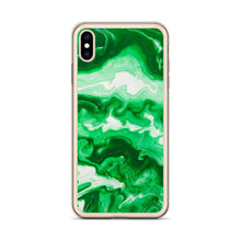 Load image into Gallery viewer, Green Marble iPhone Case