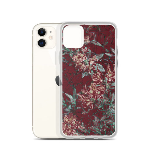 Crimson Floral iPhone Case