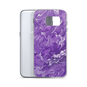 Purple Marble Samsung Case