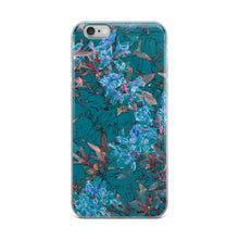 Load image into Gallery viewer, Turquoise Floral iPhone Case
