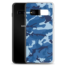 Load image into Gallery viewer, Blue Camouflage Samsung Case