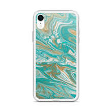Load image into Gallery viewer, Tiffany &amp; Gold Marble iPhone Case