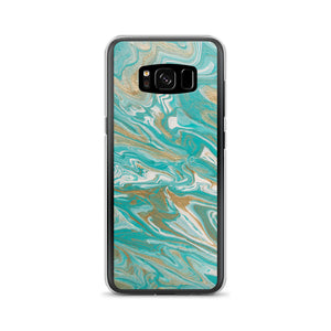 Tiffany & Gold Marble Samsung Case