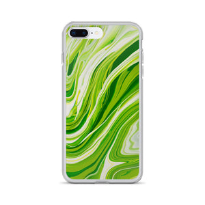 Lime Green Marble iPhone Case