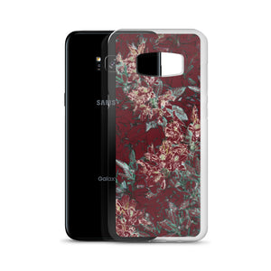 Crimson Floral Samsung Case