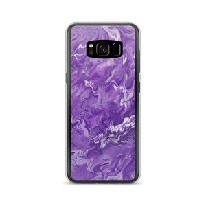 Purple Marble Samsung Case