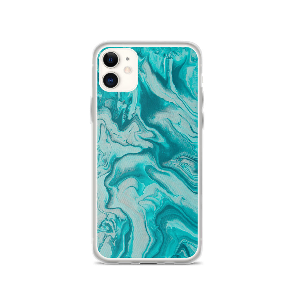 Turquoise Marble iPhone Case