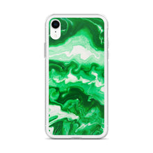 Load image into Gallery viewer, Green Marble iPhone Case