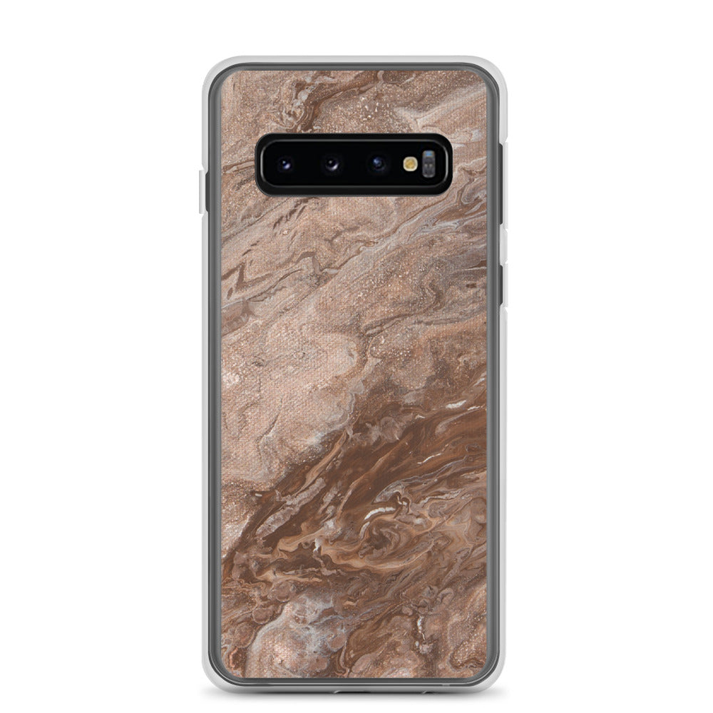 Brown Marble Samsung Case