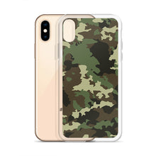 Load image into Gallery viewer, Green Camouflage iPhone Case
