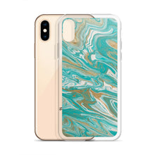 Load image into Gallery viewer, Tiffany &amp; Gold Marble iPhone Case