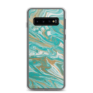 Tiffany & Gold Marble Samsung Case