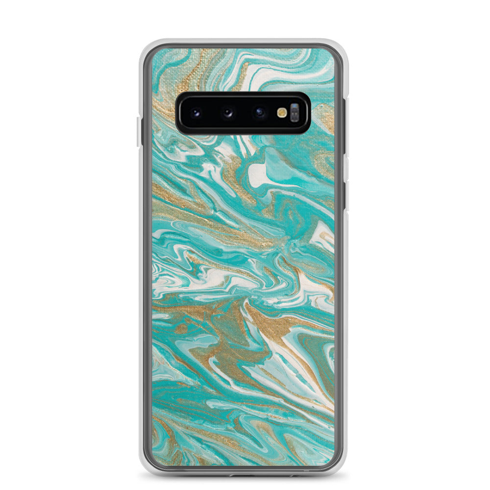 Tiffany & Gold Marble Samsung Case