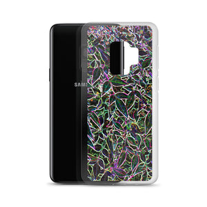Neon Leaves Samsung Case