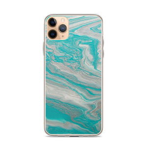 Tiffany & Silver Marble iPhone Case