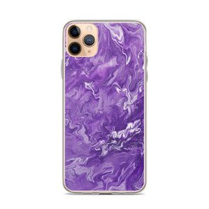 Purple Marble iPhone Case