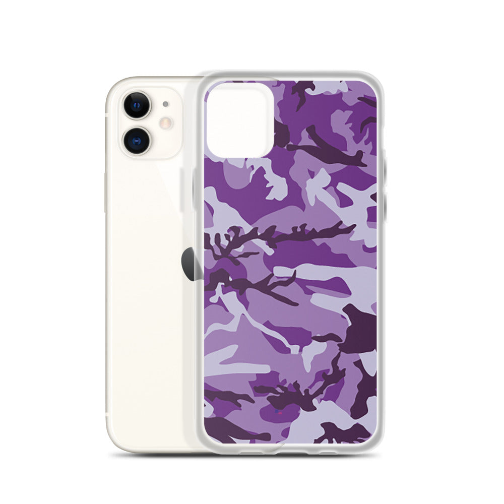 Purple Camouflage iPhone Case