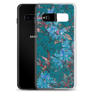 Turquoise Floral Samsung Case