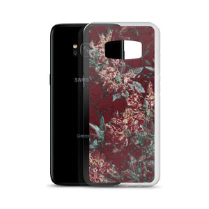 Crimson Floral Samsung Case