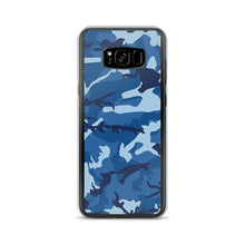 Load image into Gallery viewer, Blue Camouflage Samsung Case