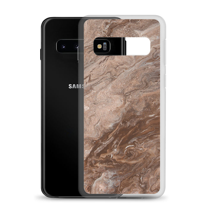Brown Marble Samsung Case