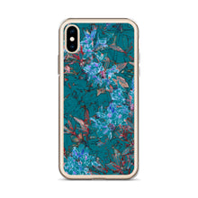 Load image into Gallery viewer, Turquoise Floral iPhone Case
