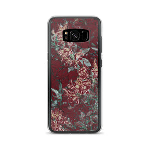 Crimson Floral Samsung Case