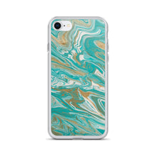 Load image into Gallery viewer, Tiffany &amp; Gold Marble iPhone Case